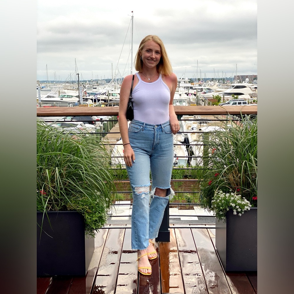 BDG Distrssed Light wash jeans